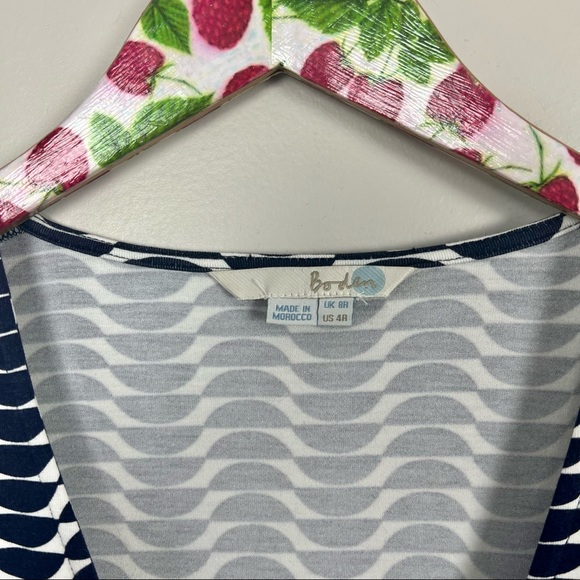 Boden Mock Wrap Womens Top Jersey Knit Ruched Stretch Size 4R - Picture 5 of 9